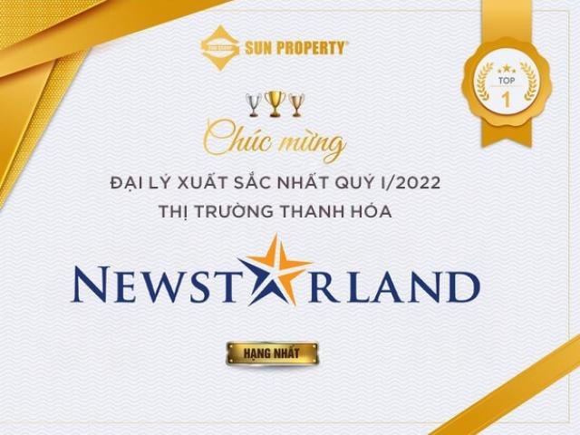 Newstarland tiếp tục là Đại lý xuất sắc nhất quý I/2022 của Sun Group tại Thanh Hóa