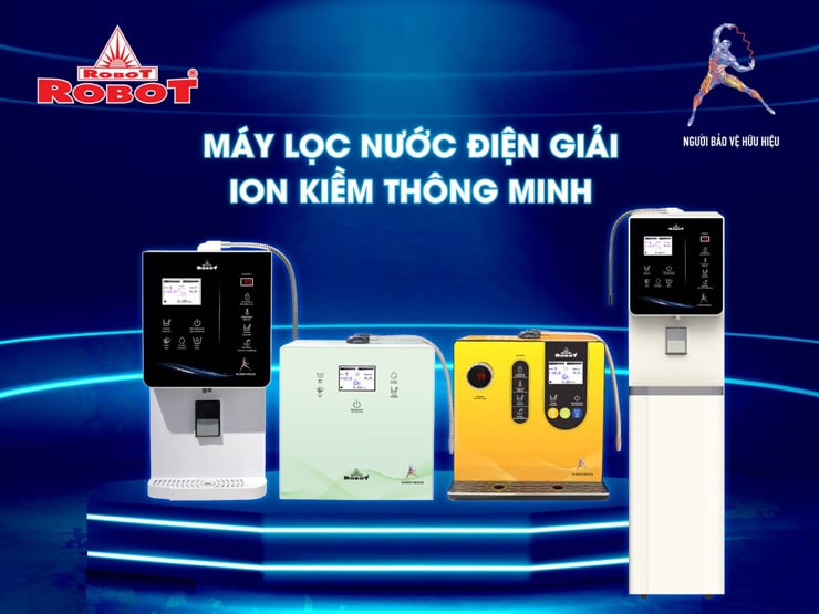 Ra mắt kiệt tác máy lọc nước điện giải ion kiềm thông minh Robot