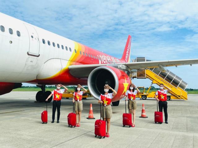 Vietjet khôi phục 48 đường bay nội địa đón khách trên những chuyến bay "xanh"