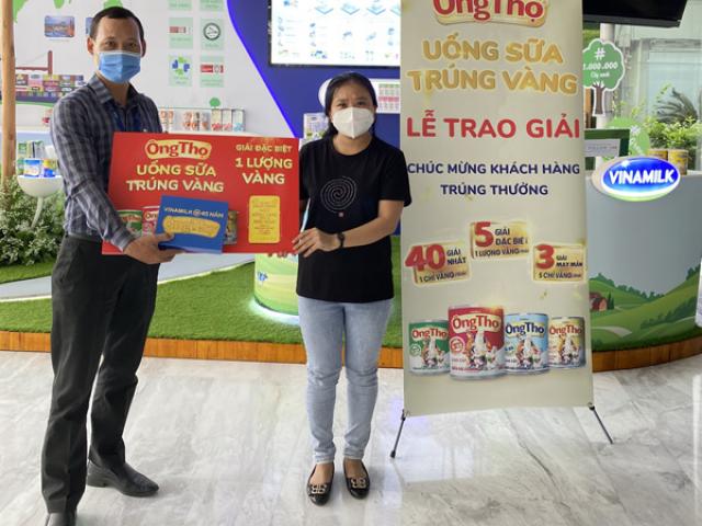 “Uống sữa Ông Thọ, trúng vàng” tiếp tục tìm được chủ nhân may mắn trúng giải đặc biệt 1 lượng vàng